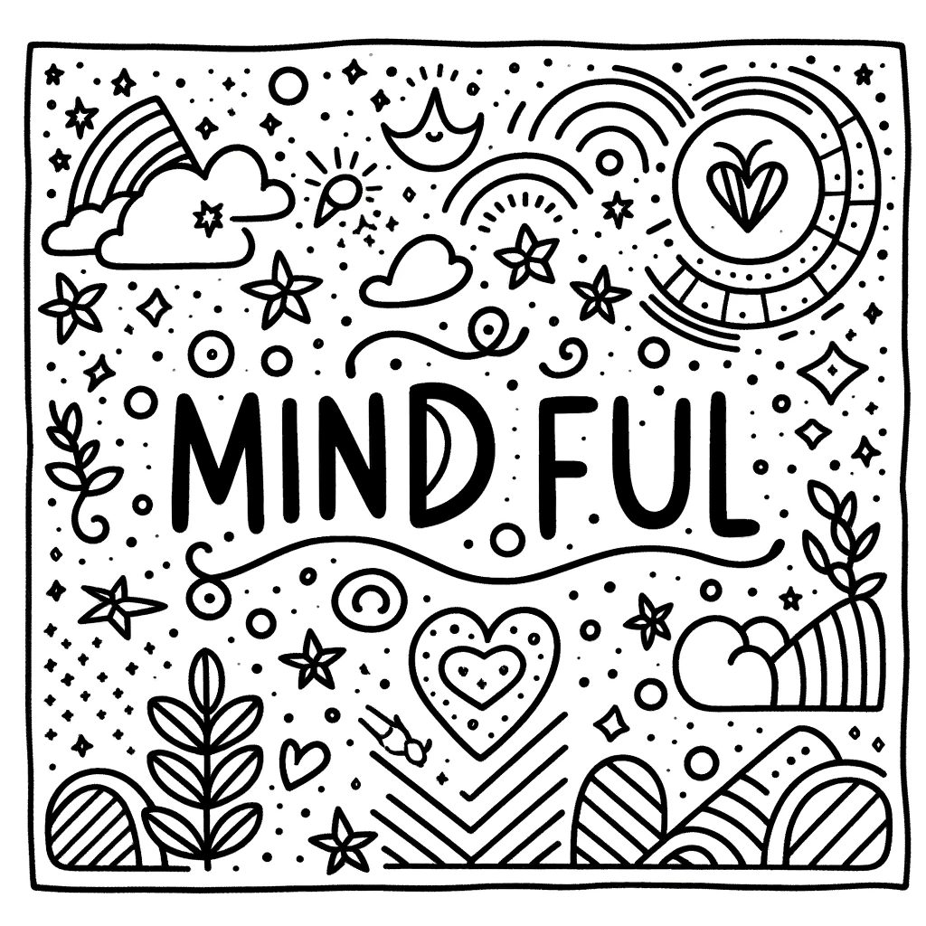 Mindful coloring pages