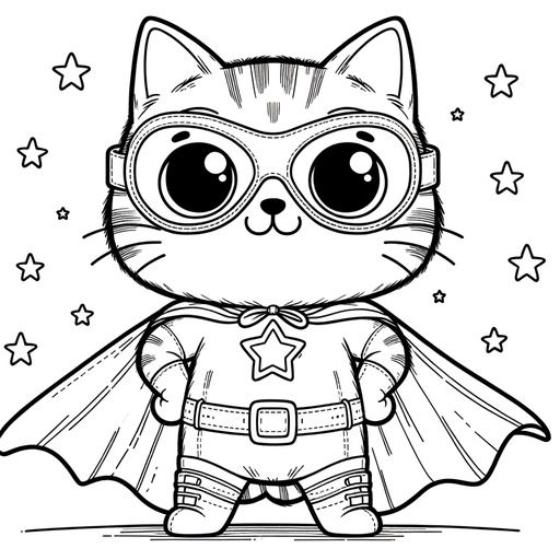 Cat Coloring Pages for Children