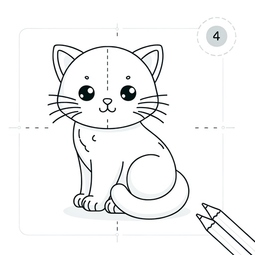 Mindful Pet Cat Coloring Page