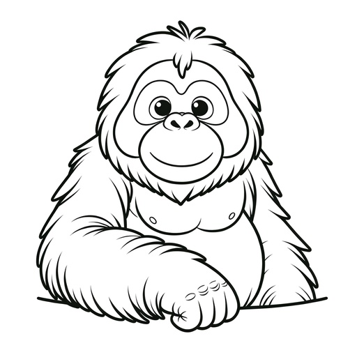 Orangutan Coloring Pages For Children
