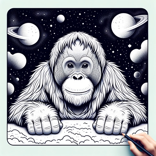Orangutan Coloring Pages For Children