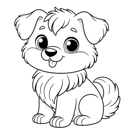 Mindful Pet Dog Coloring Page