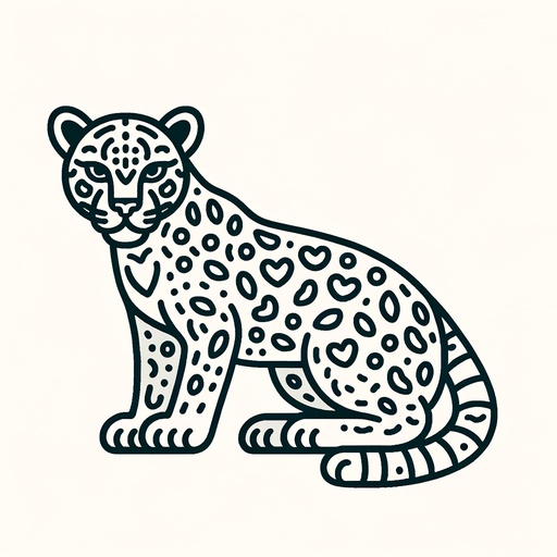 Mindful Jaguar Children&#8217;s Coloring Page