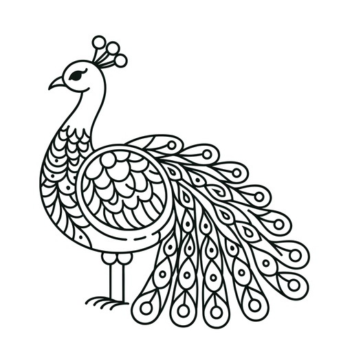 Mindful Peacock Coloring Page- 4 Free Printable Pages