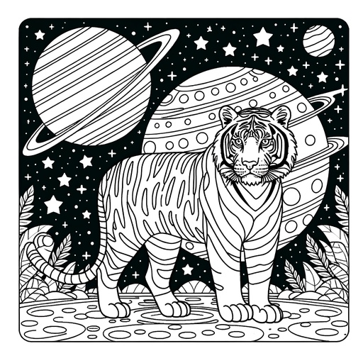 Space Coloring Pages for Children