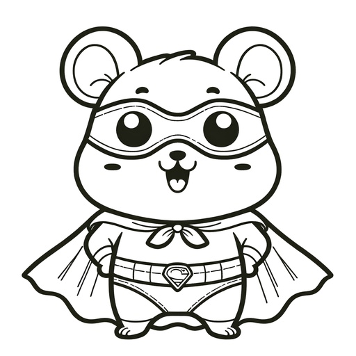 Hamster Coloring Pages for Children