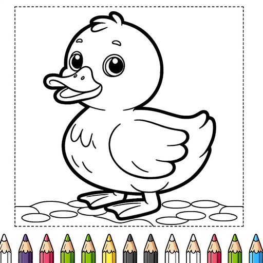 Duck Coloring Pages For Children