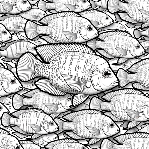 Cichlid Coloring Pages For Children