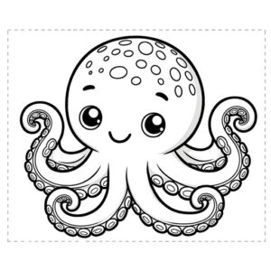 Cute Animal Coloring Pages For Children