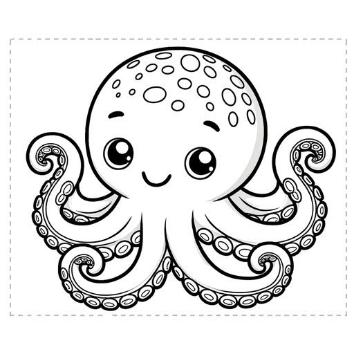 Octopus Coloring Pages For Children