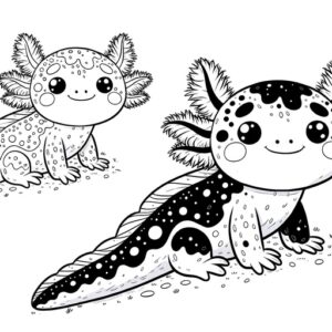Cute Animal Coloring Pages For Children