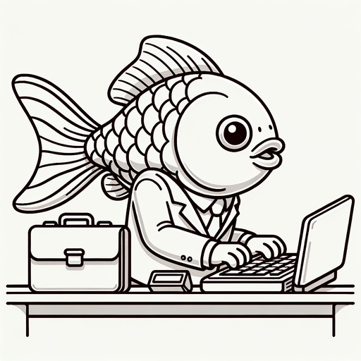 Professional Goldfish Coloring Page