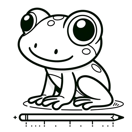 Simple Tree Frog Coloring Page