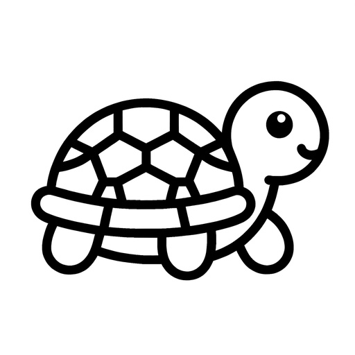 Simple Turtle Coloring Page