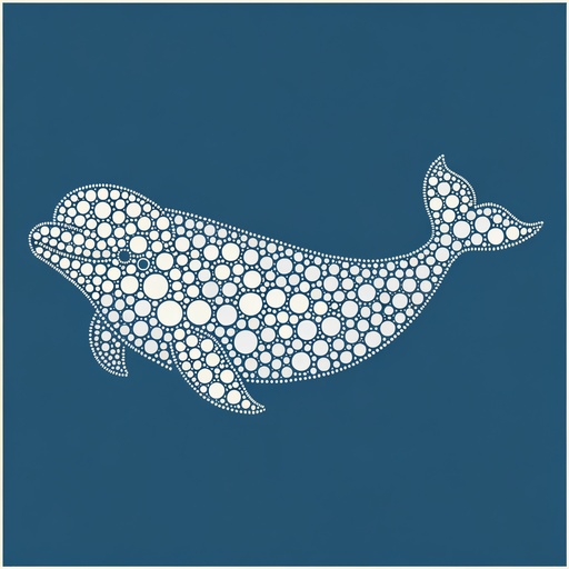 Mindful Beluga Whale Coloring Page