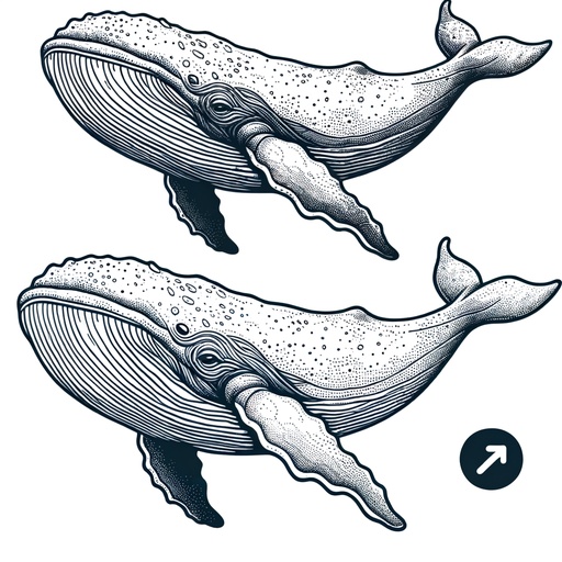 Realistic Bowhead Whale Coloring Page