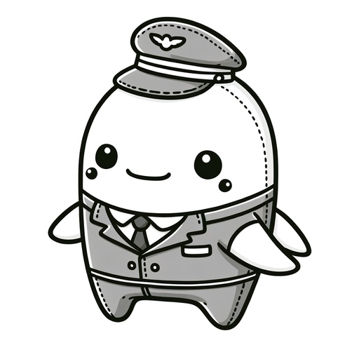 Pilot Whale in Suits Coloring Page