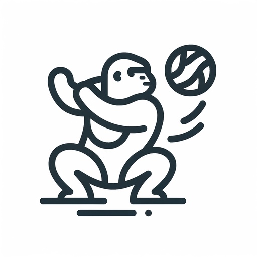 Sporty Gorilla Coloring Page