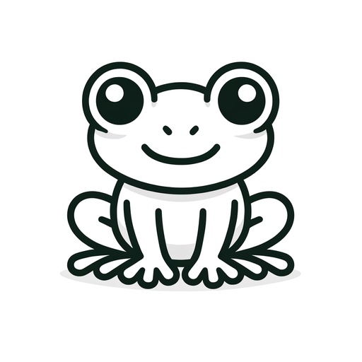 Simple Tree Frog Coloring Page