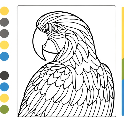 Mindful Macaw Coloring Page