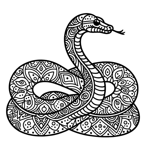 Mindful Anaconda Coloring Page- 4 Free Printable Pages