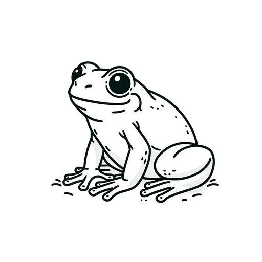 Simple Tree Frog Coloring Page