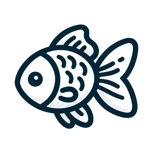 Cute Goldfish Coloring Page