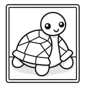 Geometric Turtle Coloring Page- 4 Free Printable Pages