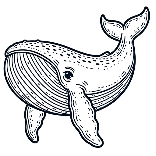Cute Humpback Whale Coloring Page- 4 Free Printable Pages