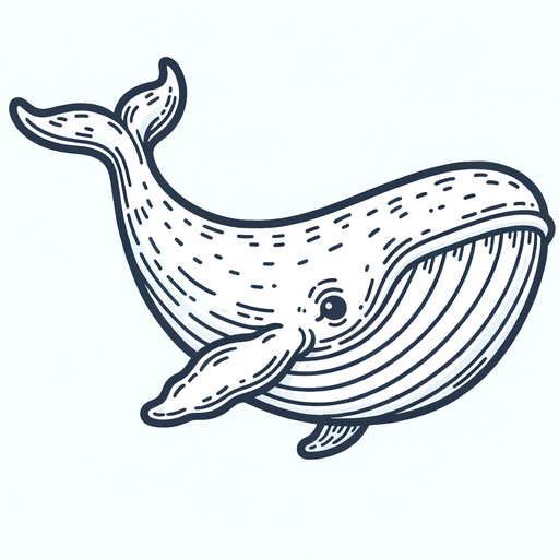 Realistic Humpback Whale Coloring Page- 4 Free Printable Pages