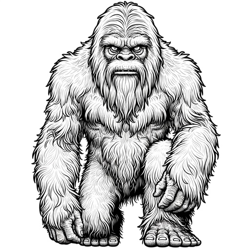 Yeti Coloring Pages For Children