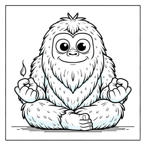 Yeti Coloring Pages For Children