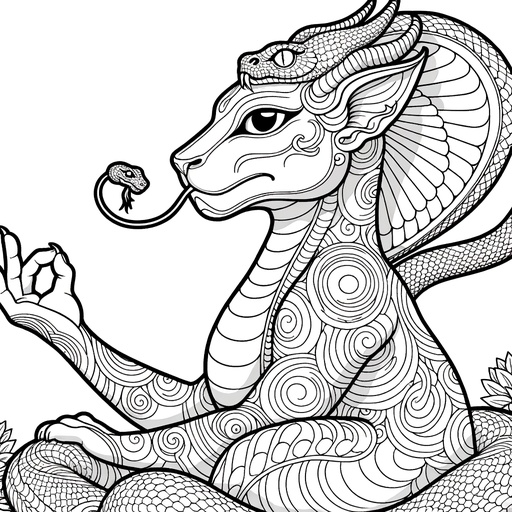 Chimeras Coloring Pages for Children