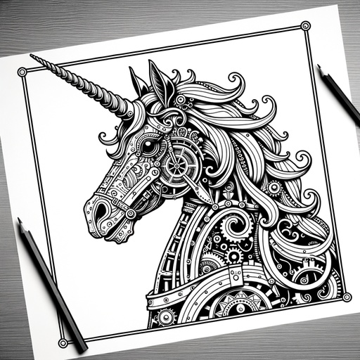 Unicorn Coloring Pages For Children