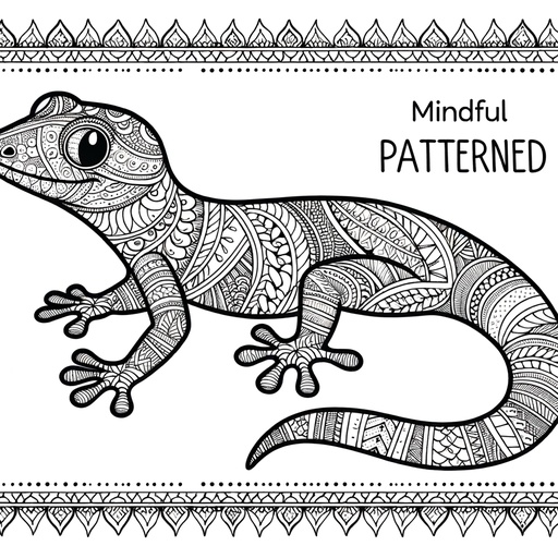 Gecko Coloring Pages For Children