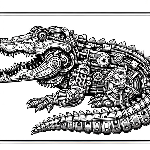 Crocodile Coloring Pages For Children