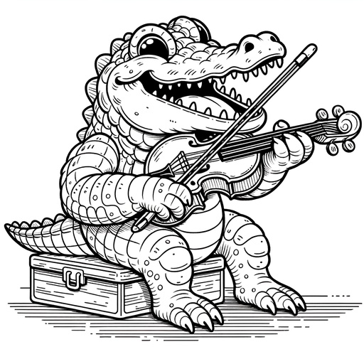 Crocodile Coloring Pages For Children