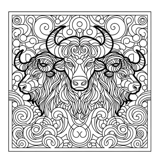 Children&#8217;s Mindful Minotaurs Coloring Page