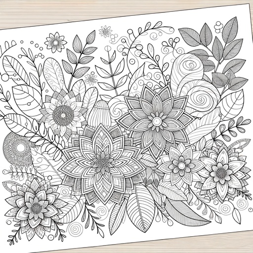 Children&#8217;s Mindful Space Coloring Page