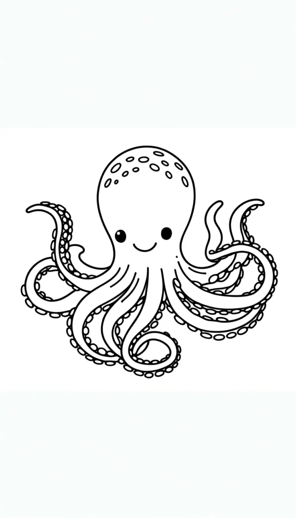 Octopus Coloring Pages For Children