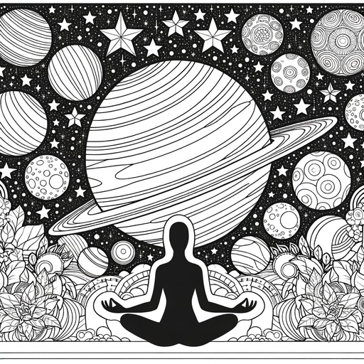 Children&#8217;s Mindful Space children&#8217;s coloring Page