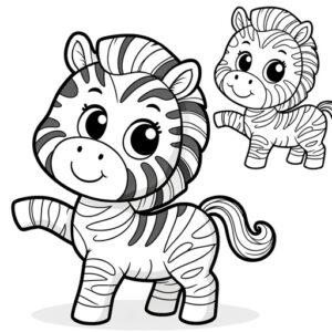 Cute Animal Coloring Pages For Children