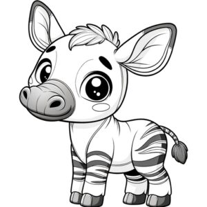 Cute Animal Coloring Pages For Children