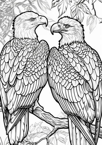 bald eagle coloring page